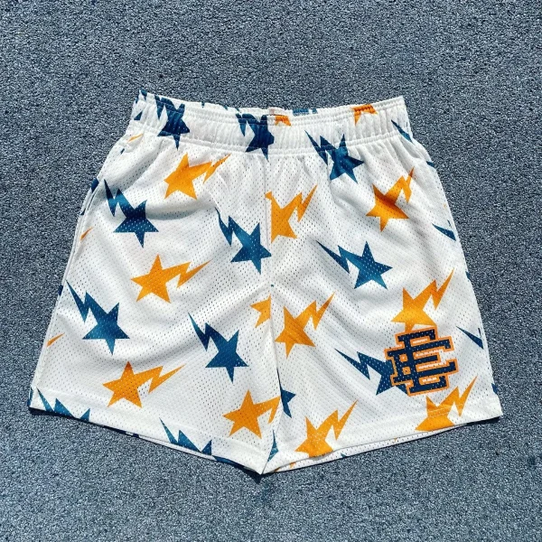 Bape White Shorts EE Shorts